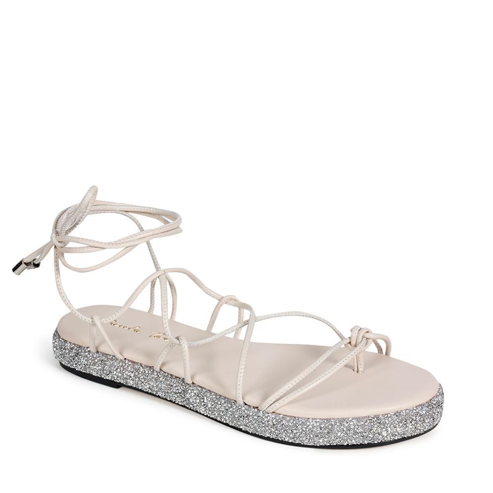 Sofia Off White Flat - Paula Torres Shoes 