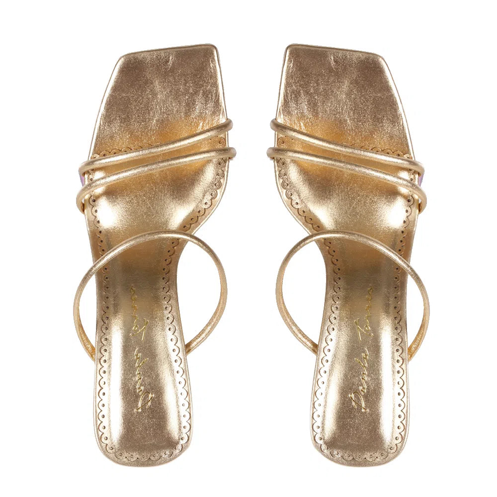 Viena Gold Mule - Paula Torres Shoes 