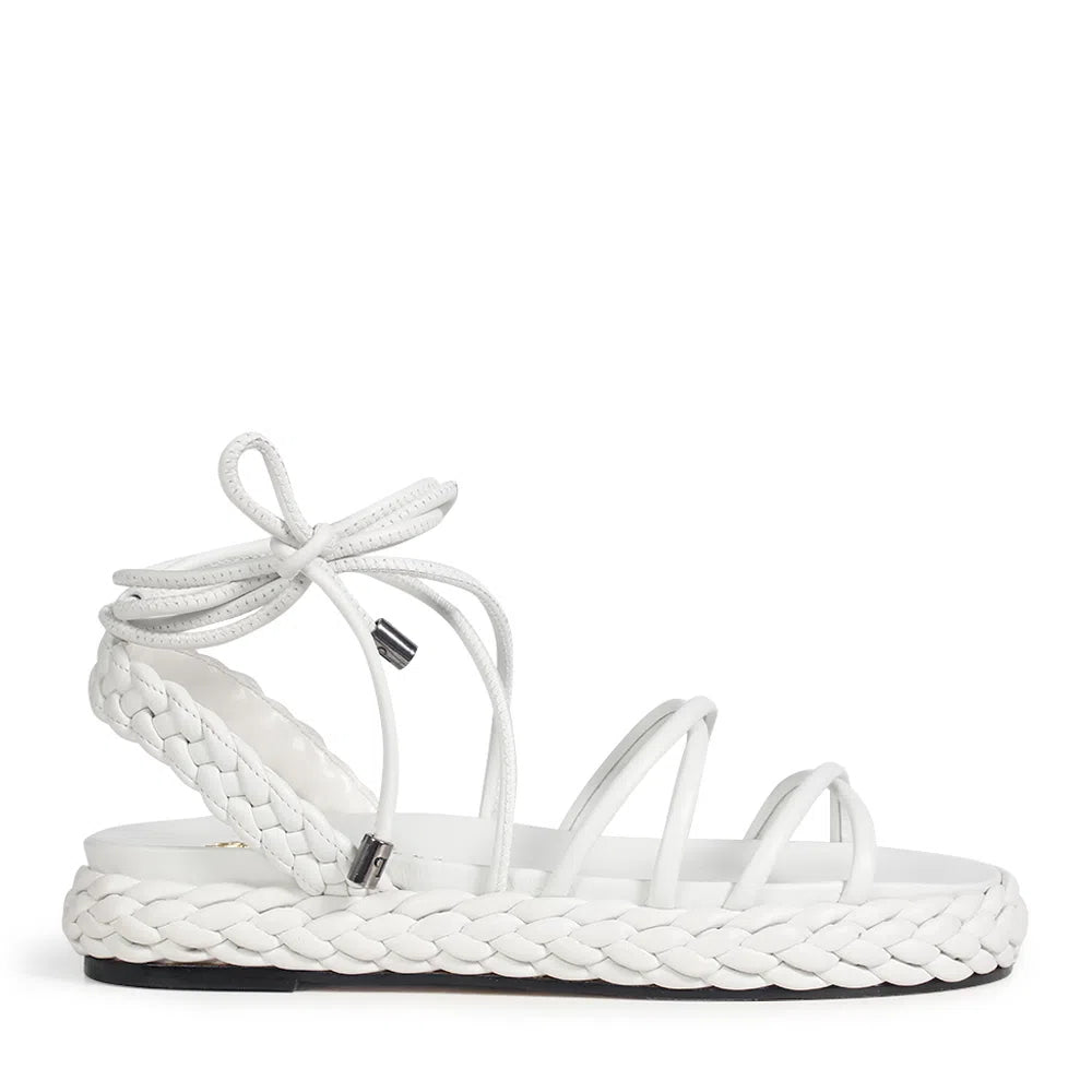 Nice Off White Flat - Paula Torres Shoes 