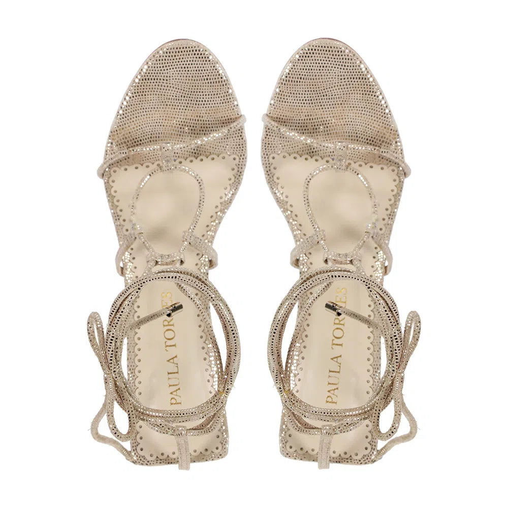 Audrey Beige Sandal - Paula Torres Shoes 