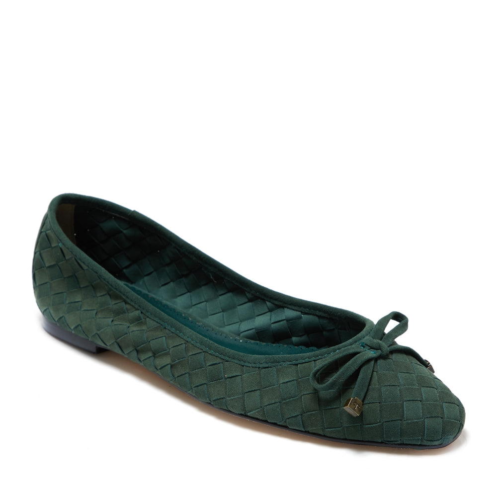Florence Military Green Flat - Paula Torres Shoes 