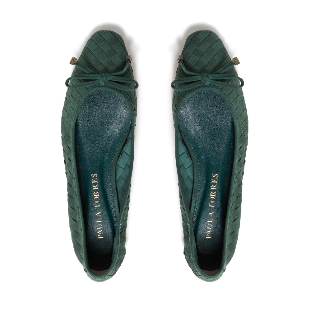 Florence Military Green Flat - Paula Torres Shoes 