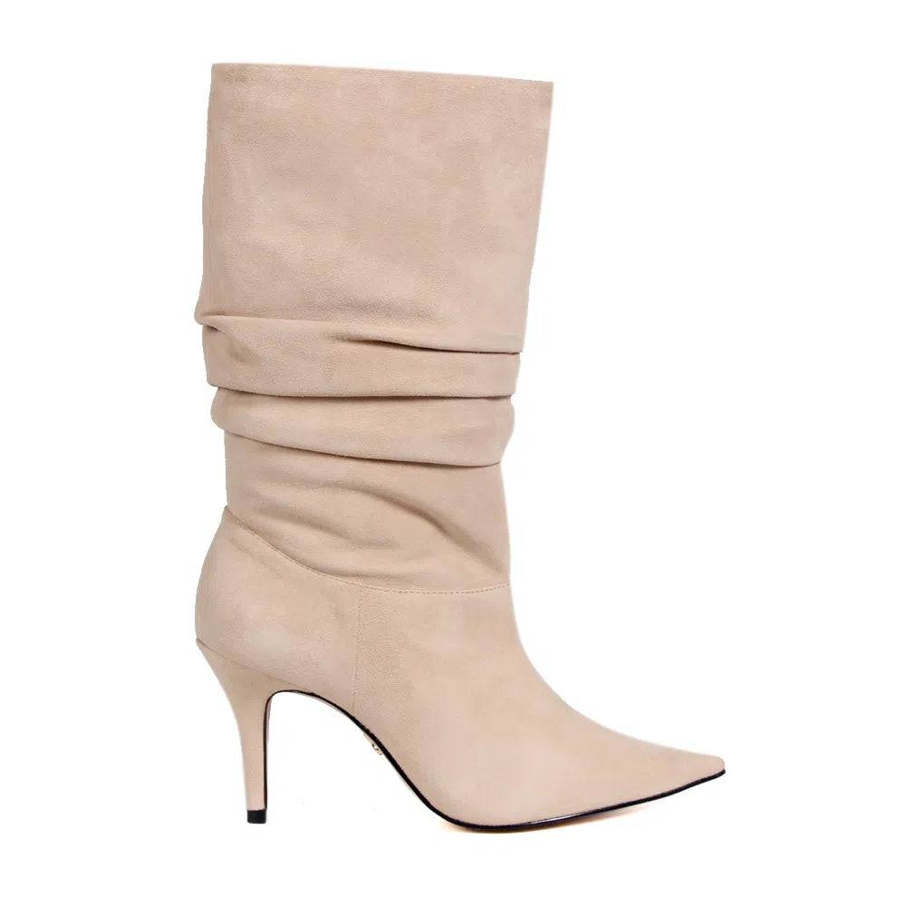 Carmel Beige Boot - Paula Torres Shoes 