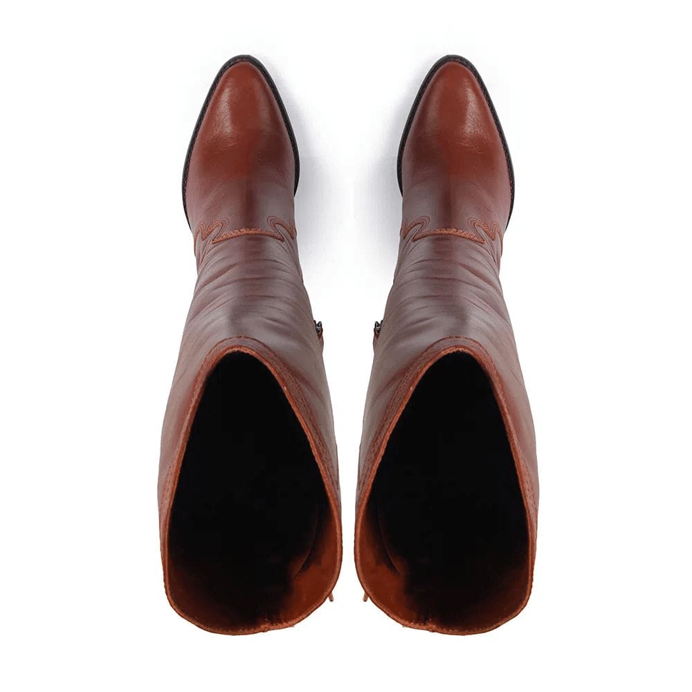 Tennessee Cognac Boot - Paula Torres Shoes 
