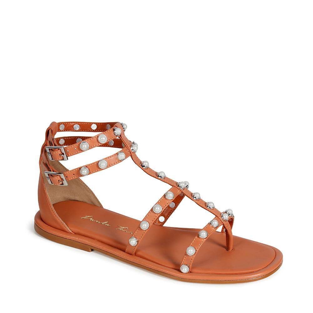 Alexa Orange Flat - Paula Torres Shoes 