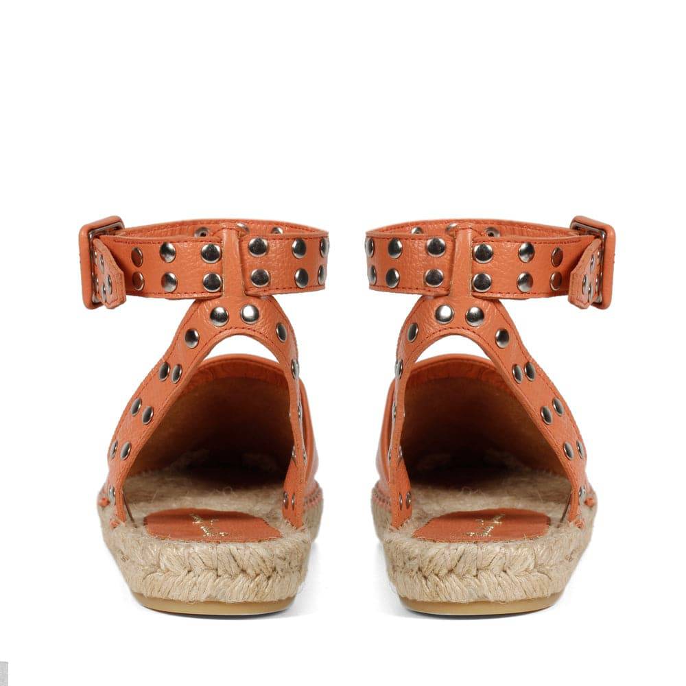 Ava Orange Espadrille - Paula Torres Shoes 