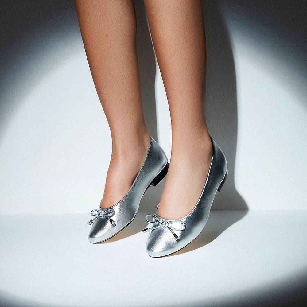 Baden Silver Ballerina - Paula Torres Shoes 