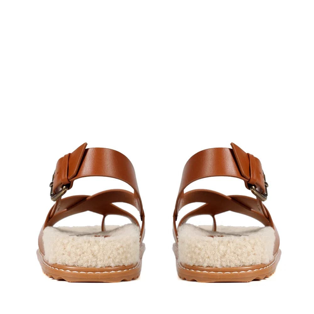Genova Caramel Flat - Paula Torres Shoes 