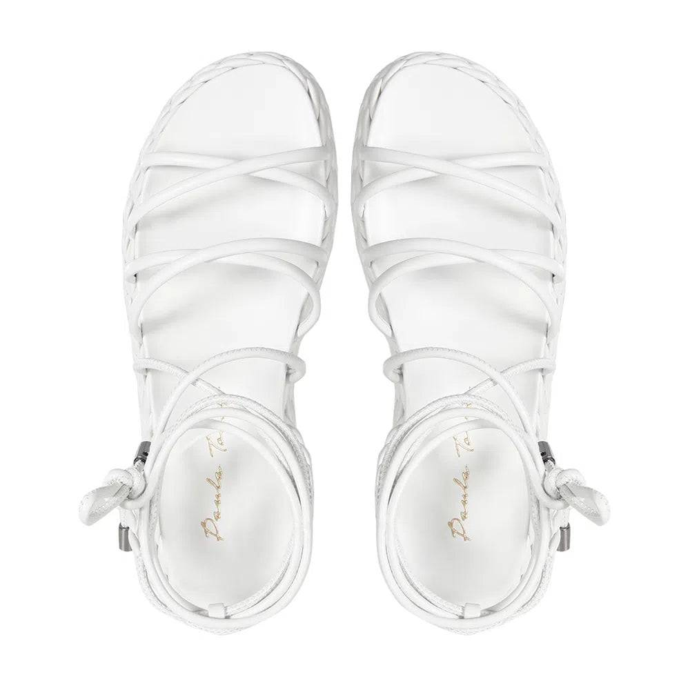 Nice Off White Flat - Paula Torres Shoes 