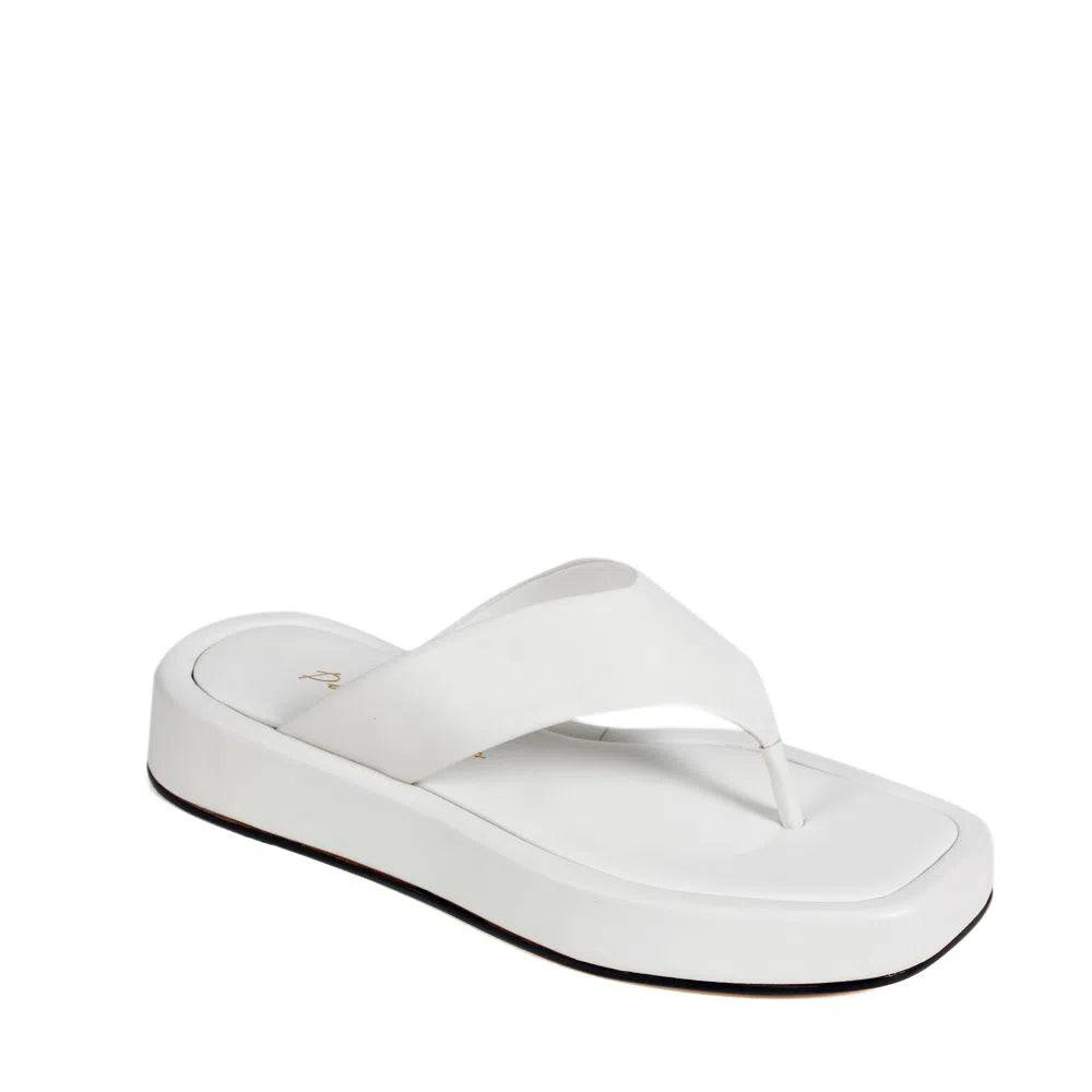 Soho White Slider - Paula Torres Shoes 