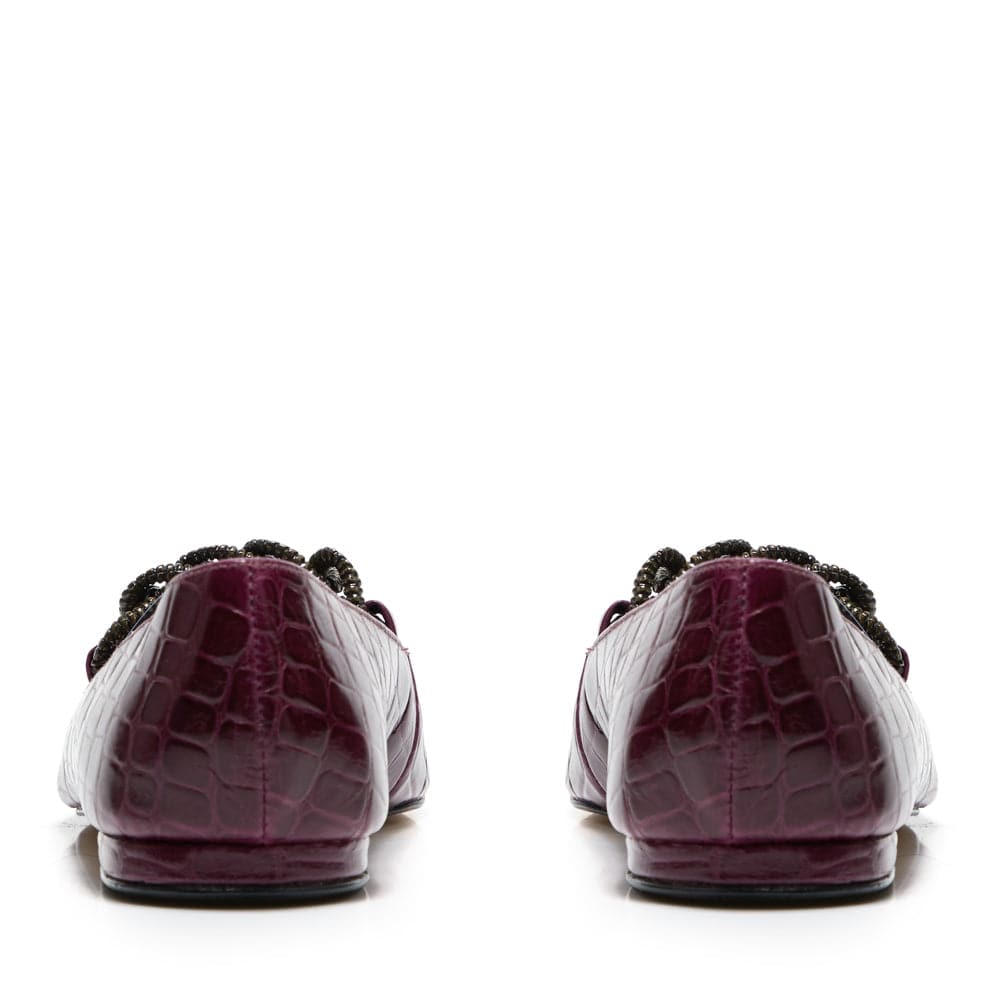 Toronto Purple Flat - Paula Torres Shoes 