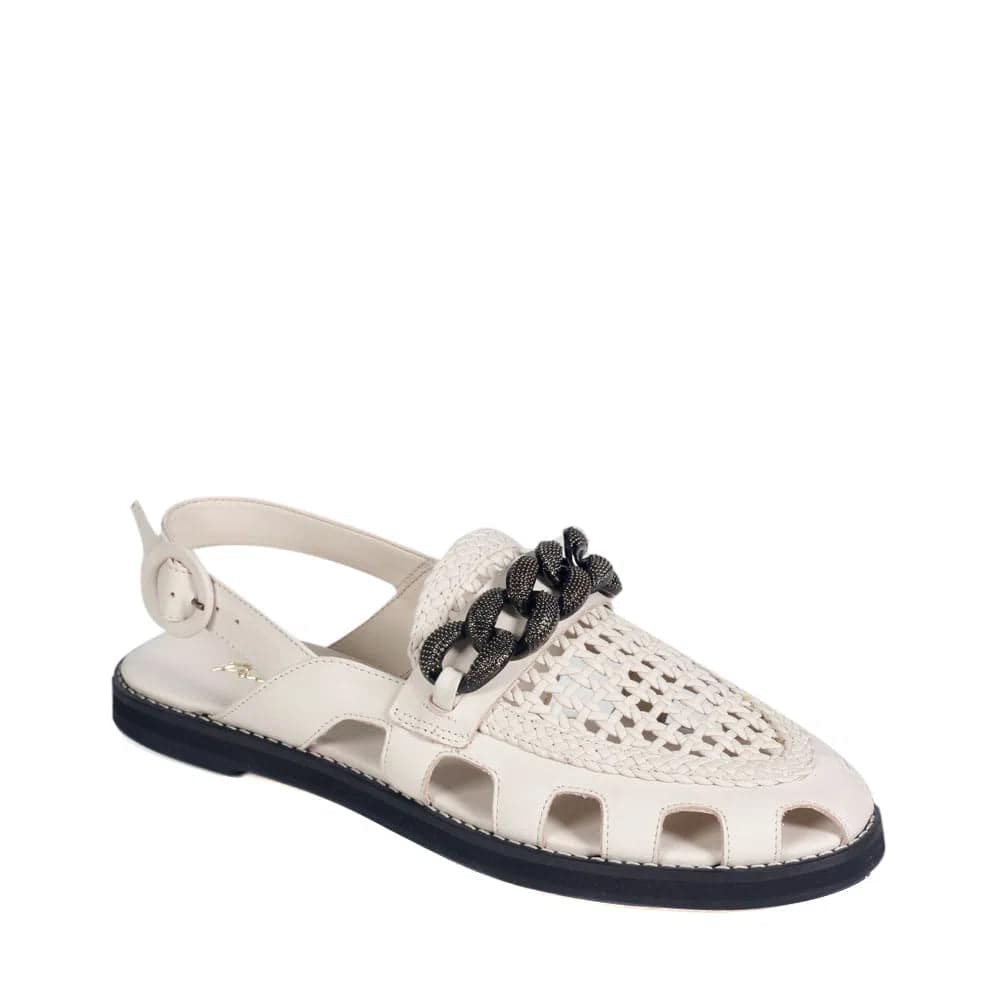 Veneza Off White Flat - Paula Torres Shoes 