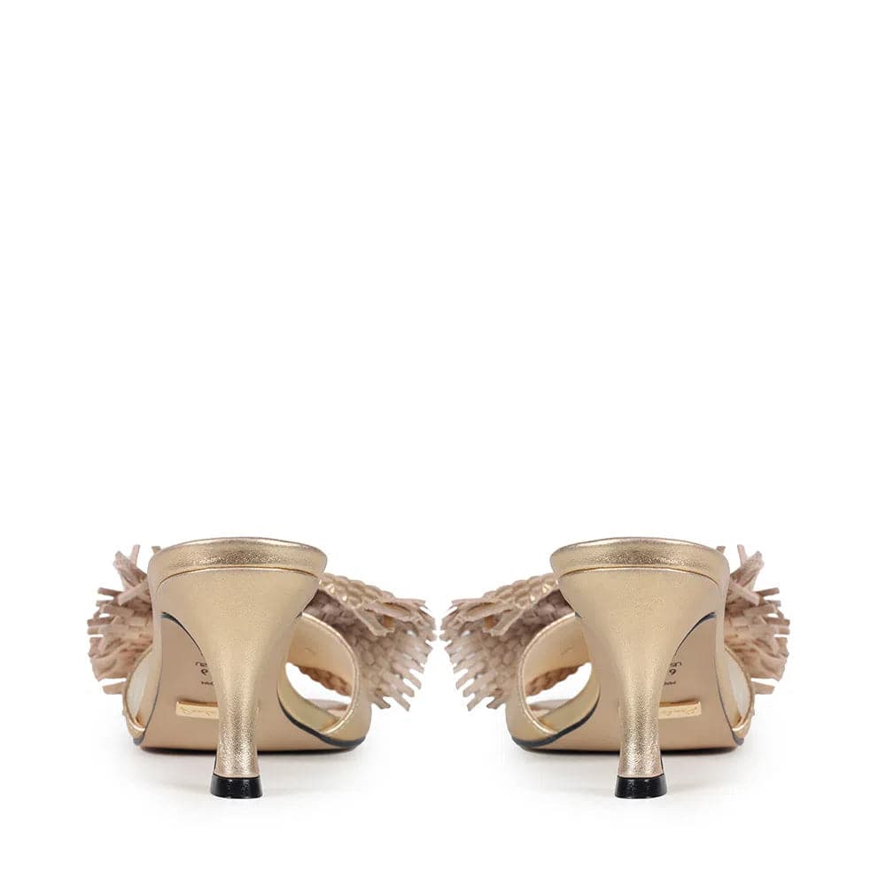 Trento Gold Mule - Paula Torres Shoes 