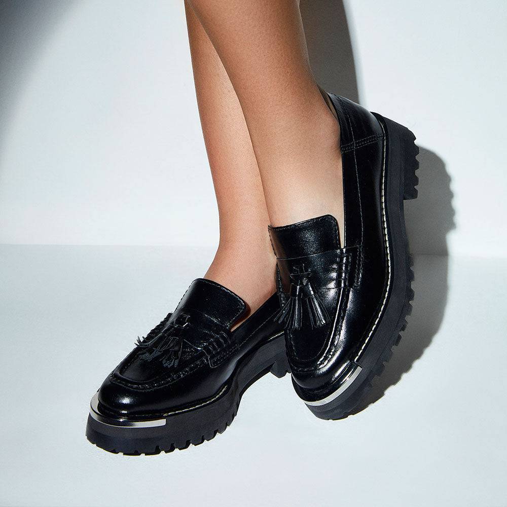 Isla Black Loafer - Paula Torres Shoes 
