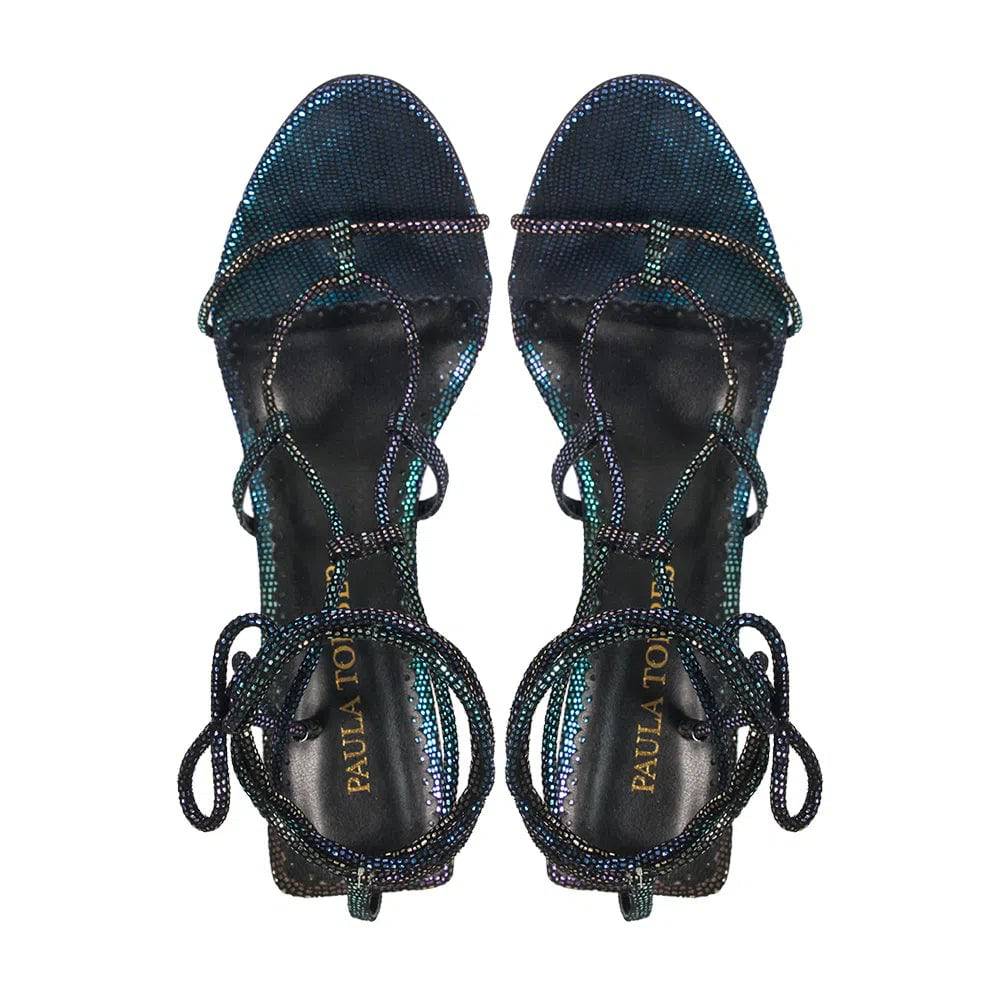 Audrey Holographic Sandal - Paula Torres Shoes 