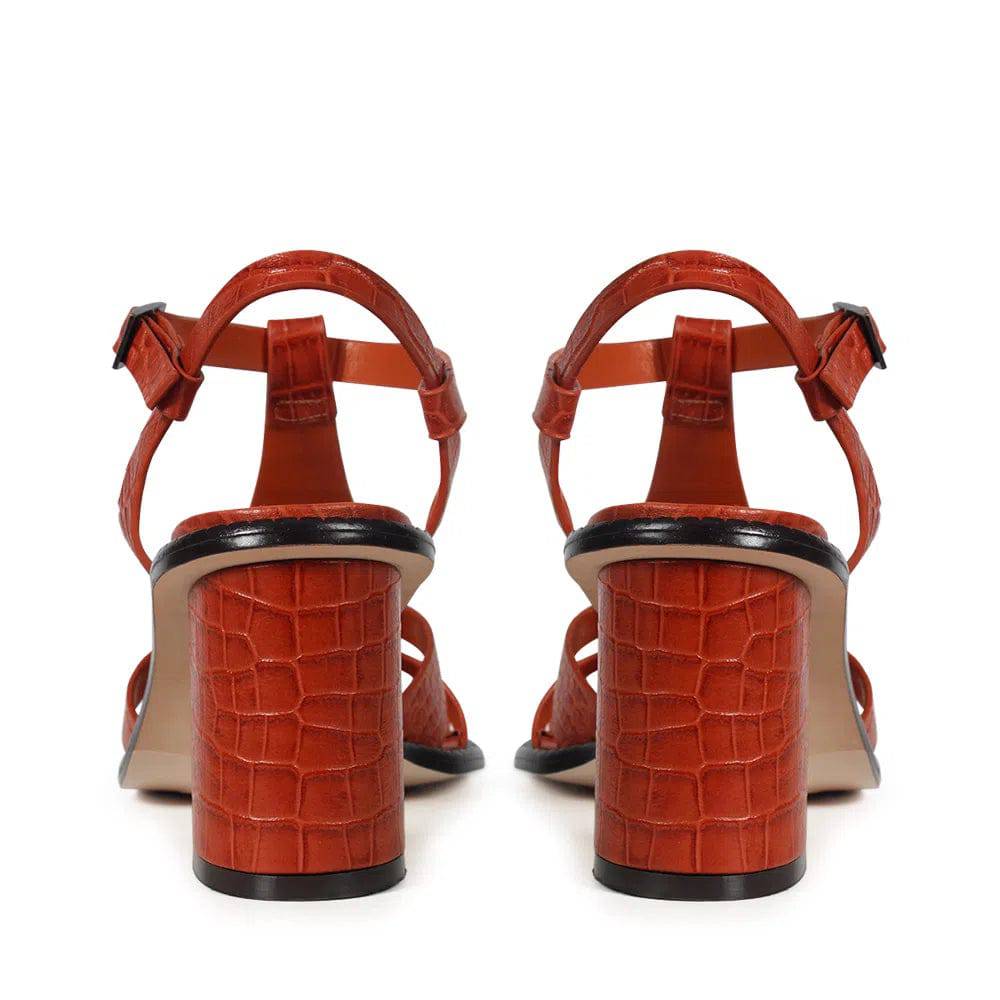 Bali Orange Sandal - Paula Torres Shoes 