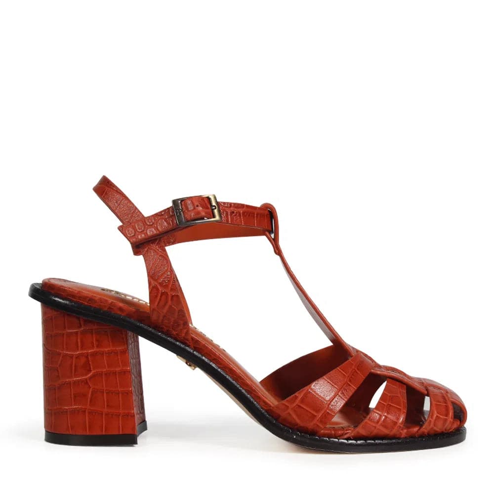 Bali Orange Sandal - Paula Torres Shoes 