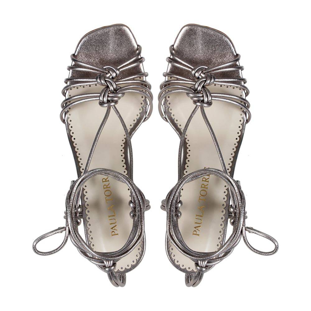 Blanca Old Silver Sandal - Paula Torres Shoes 
