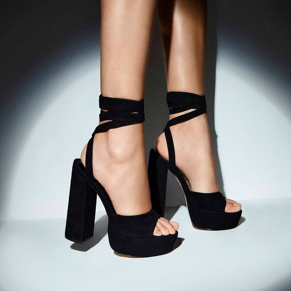 Cannes Black Sandal - Paula Torres Shoes 