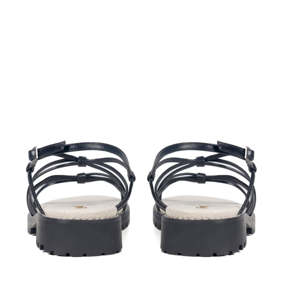 Milano Black Sandal - Paula Torres Shoes 