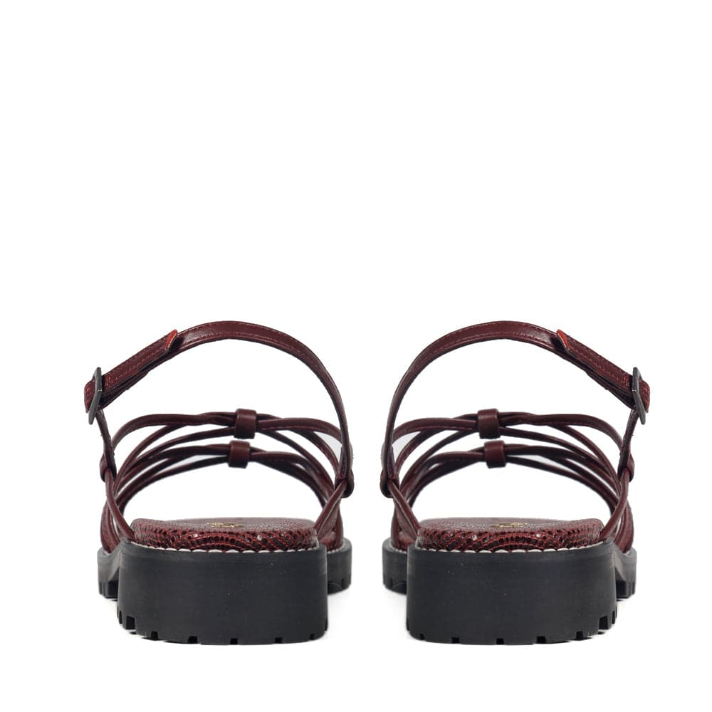 Milano Wine Sandal - Paula Torres Shoes 