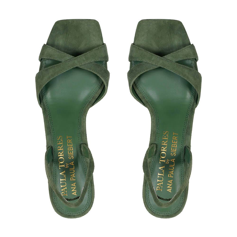 Valen Sandal Green - Paula Torres Shoes 